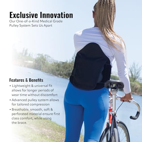 CompressRx High Back Brace, 2-in-1 Lumbar Support, Small-4XL One Size