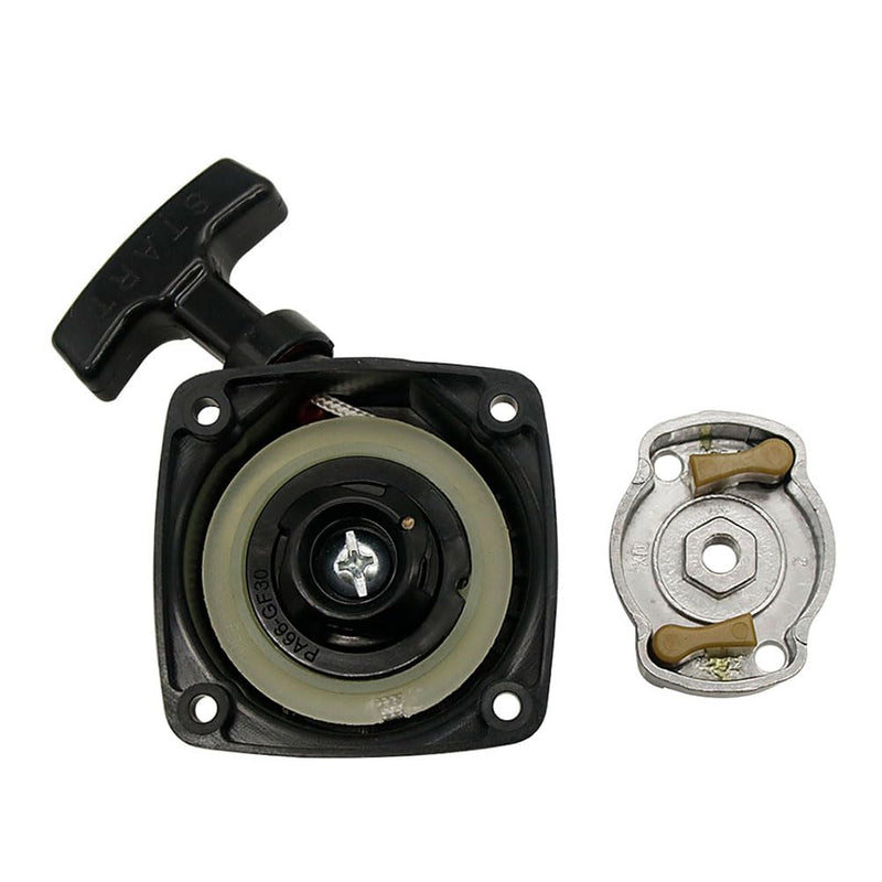 Rc Marine 26cc 29cc 30cc Engine Pull Starter for Zenoah CY RCMK QJ BWS Rc Racing Boat Parts Distance Between Mounting Holes is 50mm (Black) Black