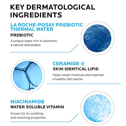 La Roche-Posay Toleriane Hydrating Gentle Facial Cleanser, with Niacinamide 7.44 Fl Oz (Pack of 2) Bottle + Moisturizer
