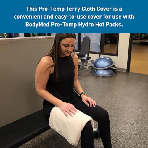 BodyMed Pro-Temp Terry Cloth Cover, 23 in. Long (Neck) - Heating Pad Protector for Physical & Occupational Therapy NECK