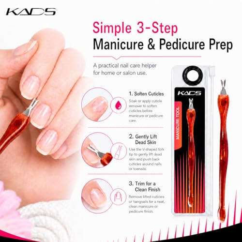 KADS 5Pcs Professional Cuticle Trimmer Cuticle Pusher Cuticle Knife Remover Dead Skin Practical Nail Art Tools
