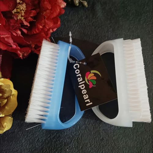 Nail Brushes X 2 for Cleaning, Soft Nylon Bristle Scrub Set