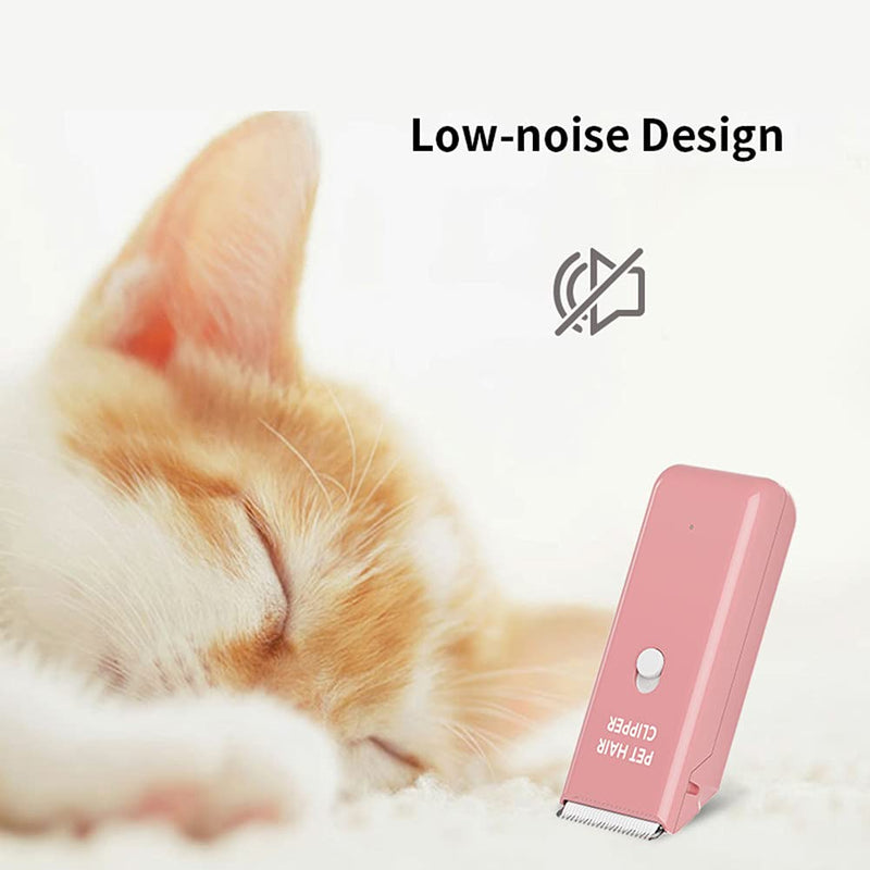 Dog Clippers,Quiet Washable USB Rechargeable Cordless Dog Grooming Kit,Electric Pets Hair Trimmers Shaver Shears for Dogs and Cats Pink - BeesActive Australia