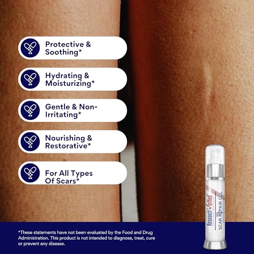 RV Scar Repair - Nourish Skin, Reduce Old & New Scars - Vegan Friendly Gel - 1 Bottle 1 Gel (1.33 Fl Oz)