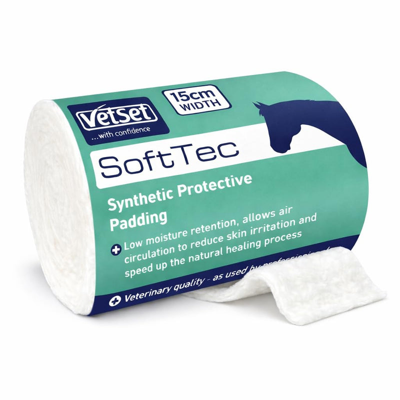 SofTec |Veterinary Bandage Padding for Horses, Dogs, Cats & Animals,12 Pack | 2.7m Conformable Cushioning Roll for Wound Dressing & Leg Support | 150mm (Pack of 12) 150mm (Pack of 12)