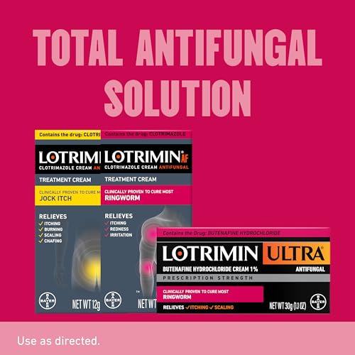 Lotrimin Ultra Ringworm Cream, Butenafine Hydrochloride 1%, Effective Antifungal Treatment of Most Ringworm, 1.1 Ounce (30 Grams) 30g