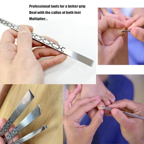 Stainless Steel ingrown toenail Pedicure Knife Set,Professional Foot Skin Scraper Repair Sharp Blade kit for Nail Corn Callus Paronychia Treatment. (1) 1