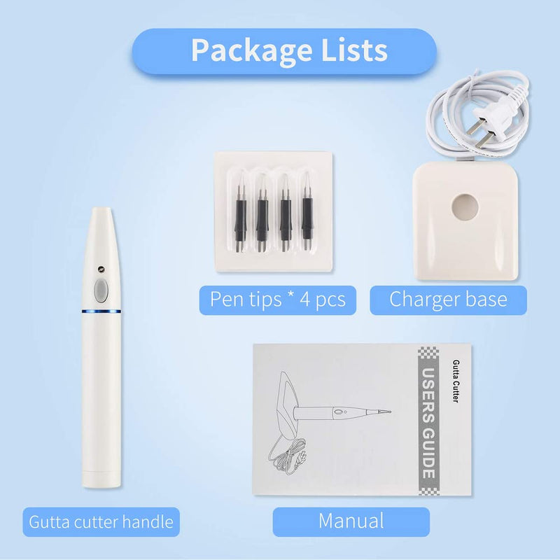 Gutta Percha Point Cutter with 4 Tips, Dental Tooth Gum Endo Obturation System with Heated Pen, Dentist Breaker Cutter Tools - BeesActive Australia