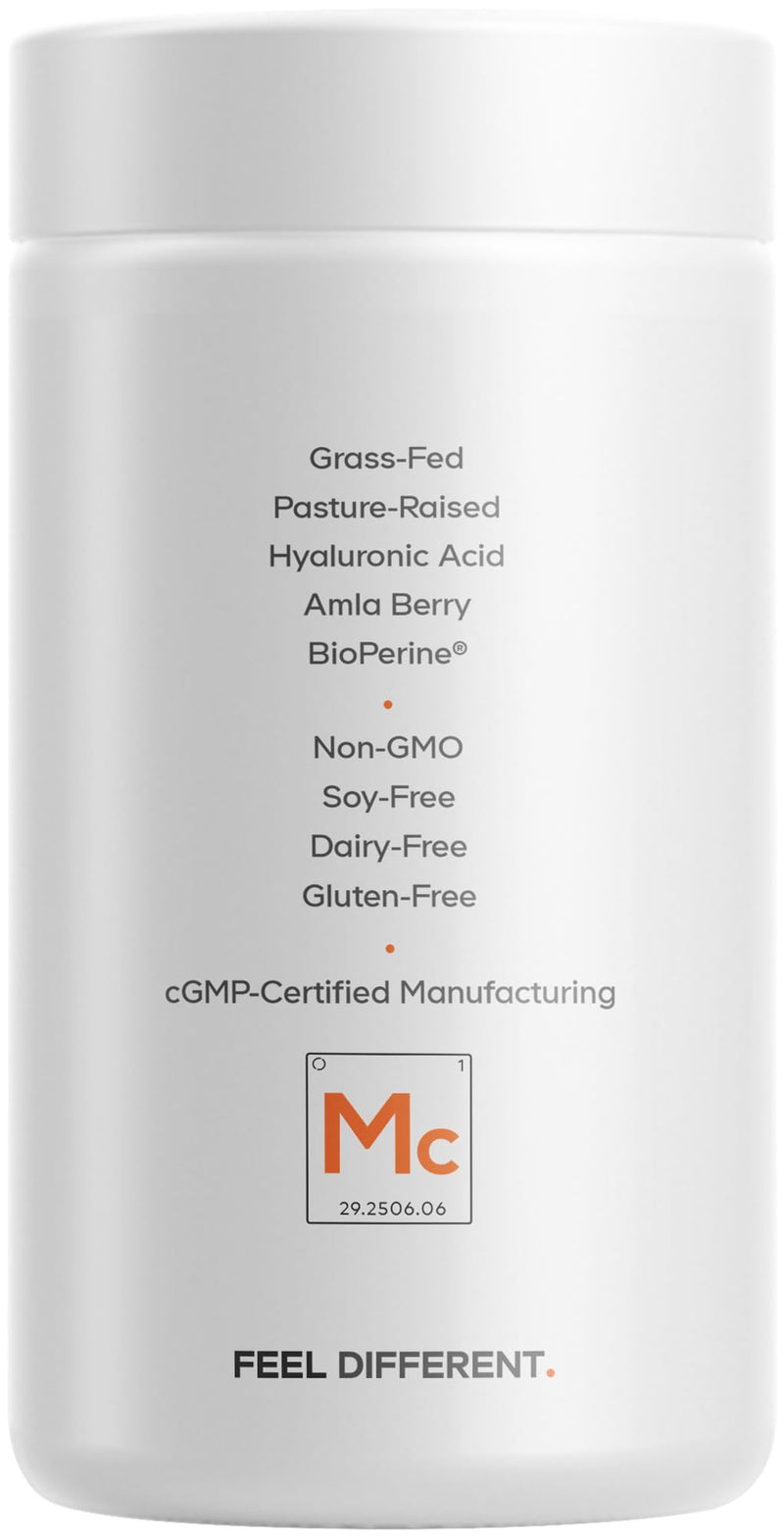 Codeage Multi Collagen+ Supplement, with Vitamin C, Biotin, 180 Capsules | Five collagen types, grass-fed. Biotin 5,000mcg, vitamin C, hyaluronic acid, amla berry, BioPerine. Non-GMO.