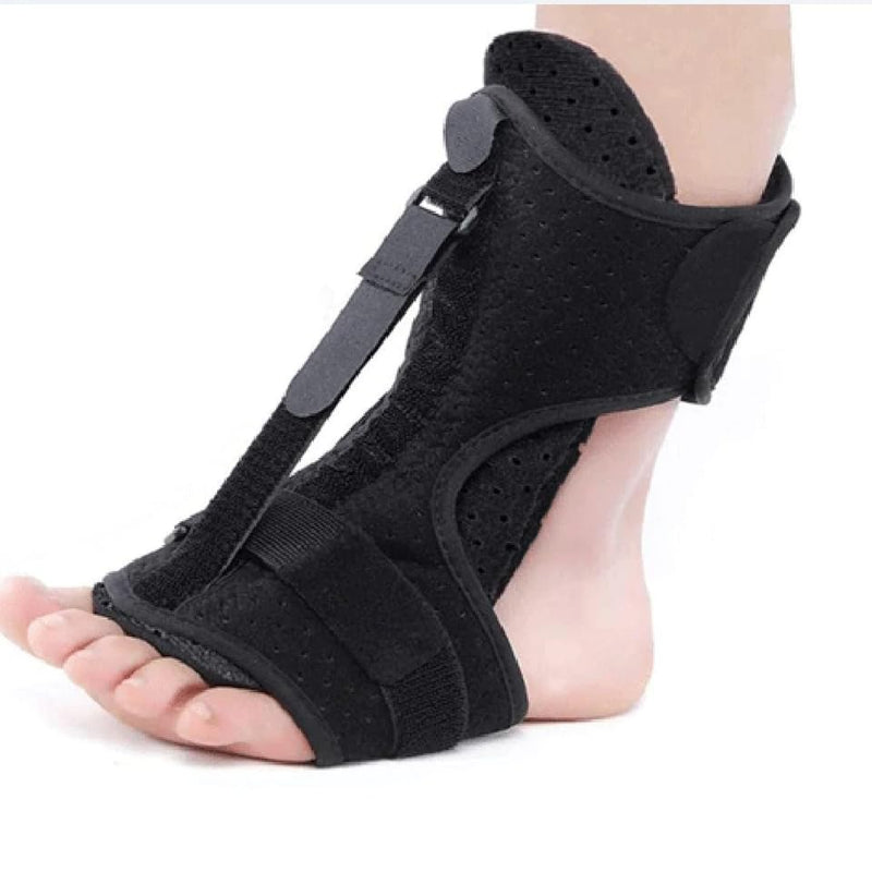 Night Splint - Plantar Fasciitis Night Splint with Foam Pad & Detachable Aluminum Bar, Drop Foot Brace for Walking, Achilles Tendonitis Brace, Foot Stretcher for Heel Spur Relief