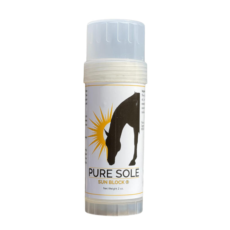 Sunscreen and Shampoo for Horses - Pure Sole All Natural Sunscreen in 2 oz. Push Up Stick and Soothe and Shine Shampoo in 32 oz. Bottle Bundle - BeesActive Australia