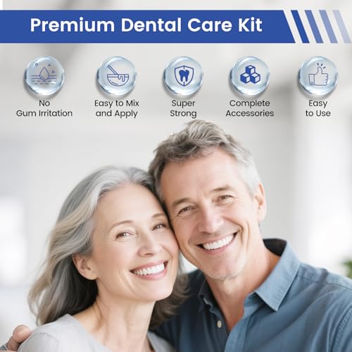 Tooth Repair Kit,Zinc Oxide Eugenol - Dental Cement,Cavity Filler for Teeth,for Crowns & Bridges Filling,Dental Glue,Provide Video tutorials 2pcs 8
