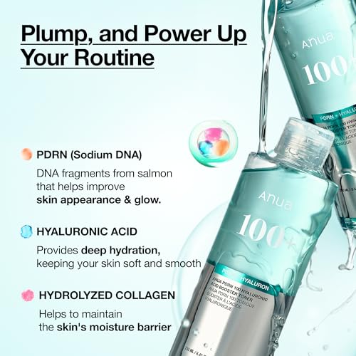 Anua PDRN 100 Hyaluronic Acid Booster Toner, 8.45 fl oz