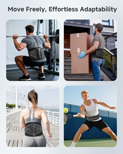Back Brace for Lower Back Pain,Lumbar Support Belt for Men & Women Large