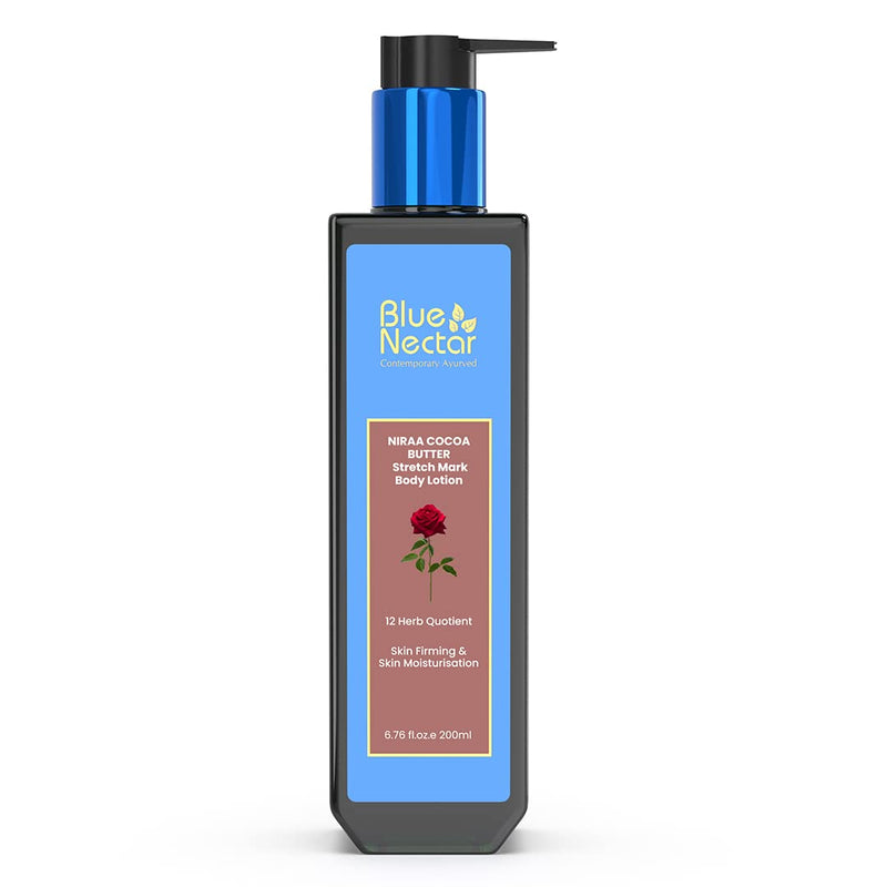 Blue Nectar Stretch Mark Cream & Niraa Udupi Jasmine Body Mist - Nourishing Care for Moms, Shea Butter Moisturizer with 12 Herbs, 6.76 fl oz, Perfect Pregnancy Gifts - BeesActive Australia