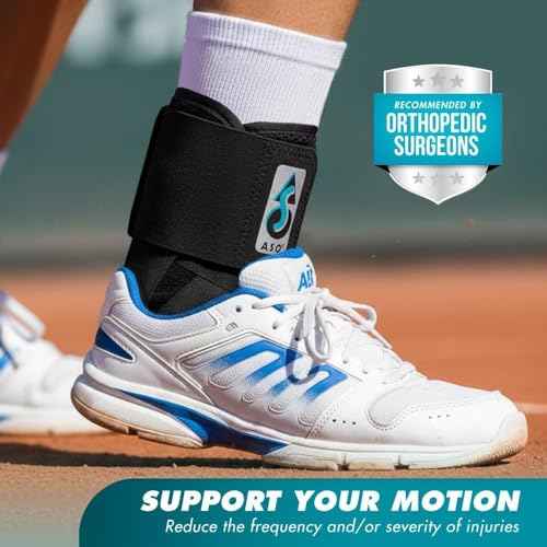 Med Spec ASO Speed Lacer Ankle Stabilizer Brace Sprain Support Black MD Medium