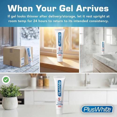 Plus White Speed Whitening Gel - Works in 5 Minutes - Professional Teeth Whitening w/Dentist Approved Ingredient (Pack of 3) 2 Ounce (Pack of 3)