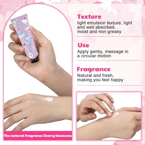 Loopeer 24 Pcs Dental Gifts Bulk Dental Hygienist Gifts Teeth Themed Hand Creams Travel Size Mini Hand Lotion for Women Coworkers World Oral Health Day (Teeth Theme) Teeth Theme