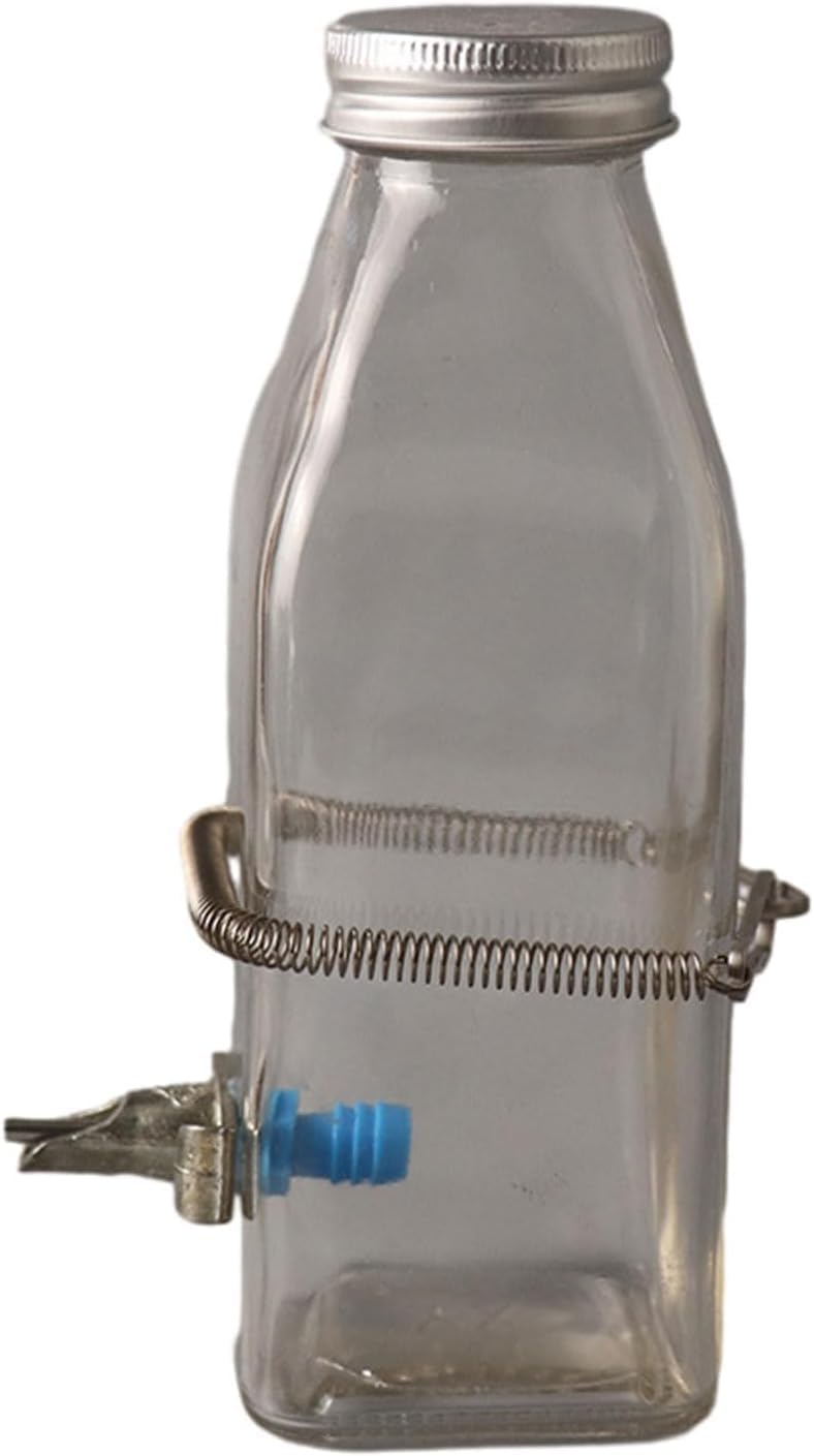 Silver 5Pcs Spring with 2 Clips Used Singly or in Combination to Hold Rabbit Water Dispenser Drinking Bottle for Small Animals Feeding and Watering Supplies - BeesActive Australia