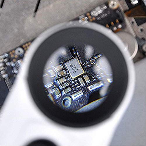 40X Handheld Magnifier Magnifying Glass Loupe Lens for Reading Jewelry Watch Repair Tool with 2 LED Light