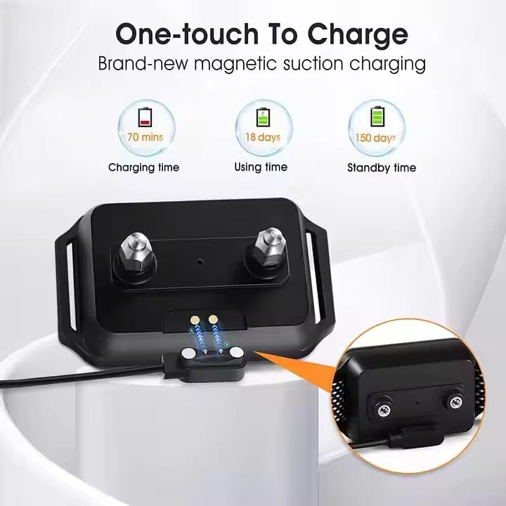 New Waterproof Rechargeable Vibration Small Dog Bark Collar with Sound/Beep/Shock | Dog Shock Anti Bark Control Collar Adjustable for All Small Size Dog 15-120lbs - BeesActive Australia