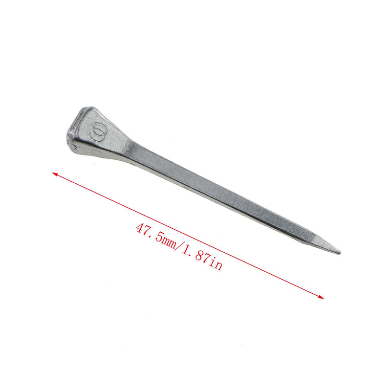 E-outstanding 50-Pack Low Carbon Steel 1.6 Inch E4 Horseshoe Nails, Polished and Galvanized - BeesActive Australia