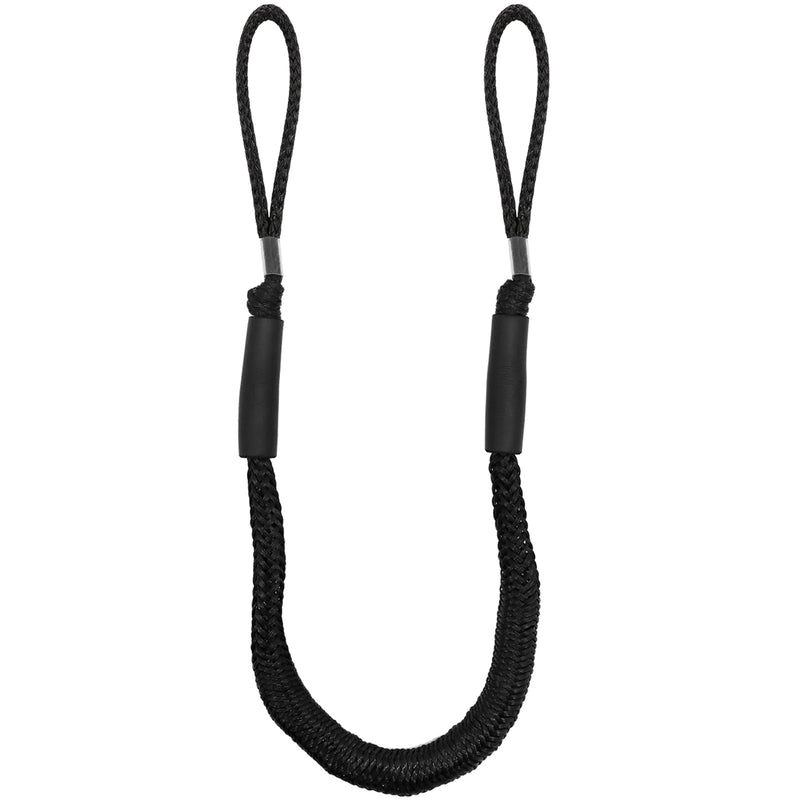 NewDoar 4 Pack Bungee Dock Lines Mooring Rope 2200LBS Boat Dock Anchor Line with Side Foam Floats for Sailboat, PWC, Kayak, Wooden Boat,Surfboard, Watercraft Accessories(4FT,Black) Black-4 feet-4pcs - BeesActive Australia