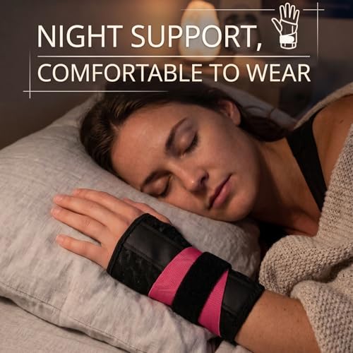 Carpal Tunnel Wrist Brace Right Hand, Ergonomic Hand Brace for Carpal Tunnel, Daytime Wrist Braces Adjustable Support, Suitable for Daily Life, Exercise, and Work(Left) Left