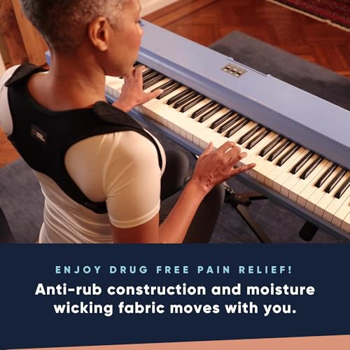 Copper Compression Posture Corrector for Men & Women - Adjustable Copper Infused Orthopedic Brace for Pain Relief from Bad Posture, Slumping - Targets Upper Back, Shoulders, Neck, Clavicle Small/Medium (Pack of 1)