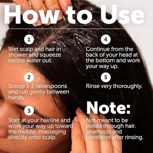 Apple Cider & Sea Salt Green Scalp Scrub Sulfate Free with 10% AHA & BHA