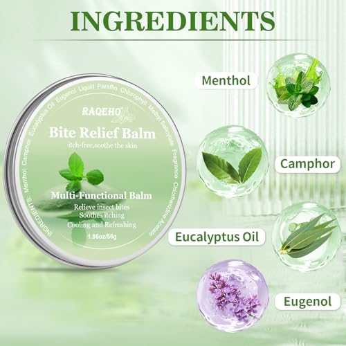 Mosquito Bite Itch Relief Cream 1.98oz Anti Itch Bug Insect After Bite Treatment Cream Travel Sting Sunburn Heat Rash Skin Cooling Stop Itching Balm Summer Camping Hiking Travel Essentials 1.98 Ounce (Pack of 1)