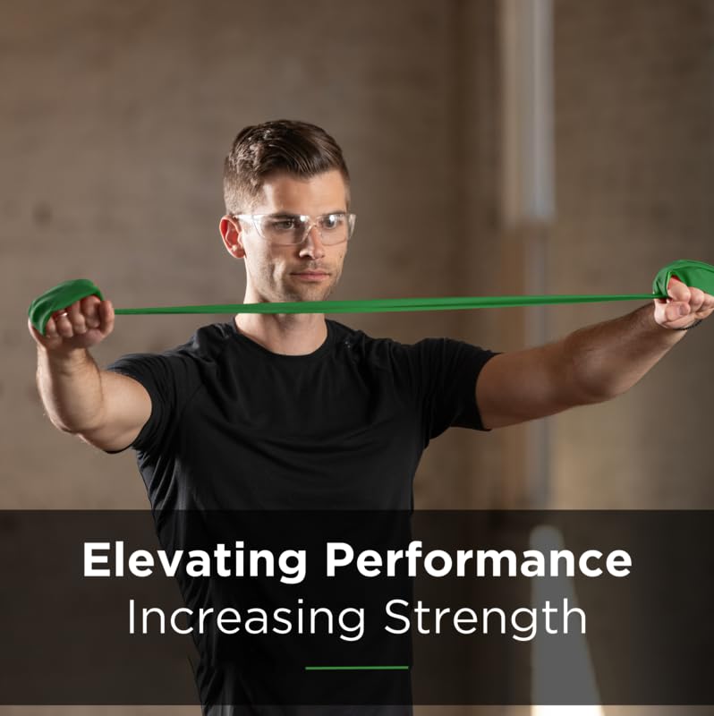 THERABAND Resistance Bands, 6 Yard Roll Professional Latex Elastic Band For Upper & Lower Body, Core Exercise, Physical Therapy, Pilates, Home Workouts, & Rehab, Green, Heavy, Level 4 Level 3 / Heavy - Green