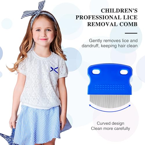 2 Pack Professional Lice Comb,Fine Curved Comb Teeth Design