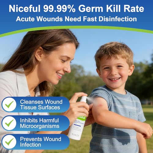 First Aid Antiseptic Spray Sting-Free Wound Cleanser 2.7fl oz(Pack of 2) 2.7 Fl Oz(Pack of 2)