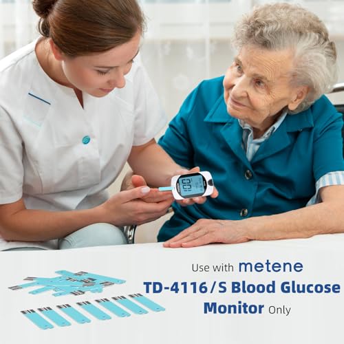 Metene TD-4116 Blood Glucose Test Strips, 100 Count, No Monitor 1 Count (Pack of 100)