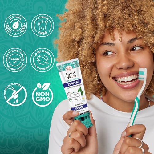 GuruNanda Everyday Whitening Bundle – 16-Day Sensitive Whitening Strips & Hydroxyapatite Toothpaste with Neem & Xylitol for a Brighter, Cleaner Smile