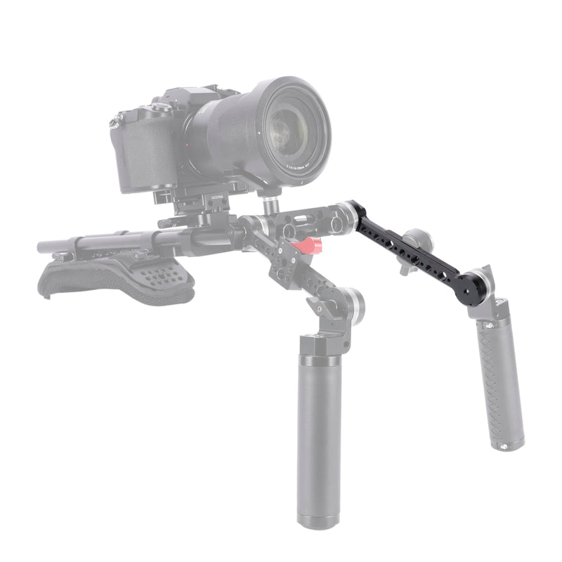 NICEYRIG 6.7'' Rosette Extension Arm with Standard M6 Rosette 31.8mm, for 15mm Rod Rail Shoulder Rig System, Gimbal Handle, Rosette Mount Accessories - 591 - BeesActive Australia