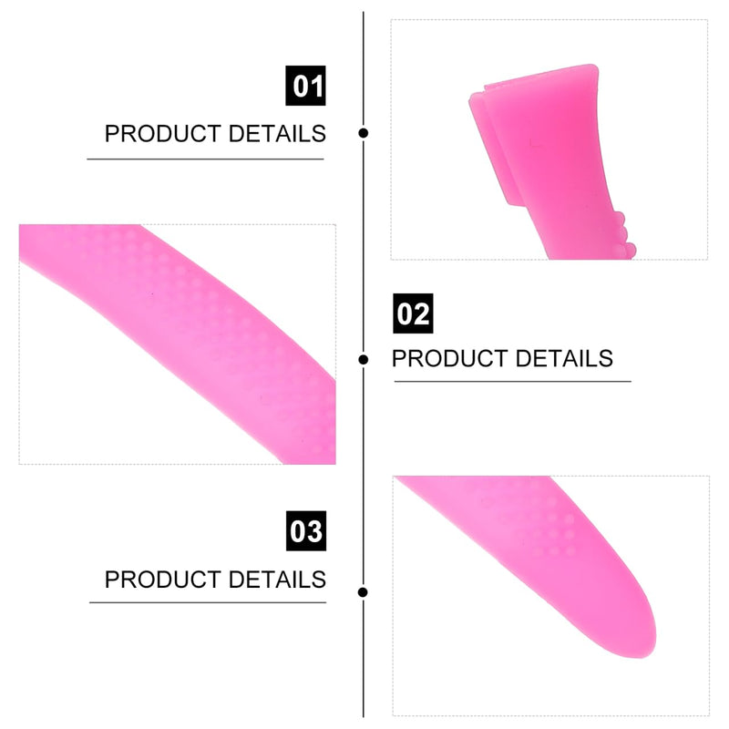 Mipcase Anti-Slip Silicone Handle Covers for Nail Cuticle Scissors 5 Pairs Nail Art Accessories Comfortable Grip Protective Sleeve for Manicure Pedicure Tools - BeesActive Australia
