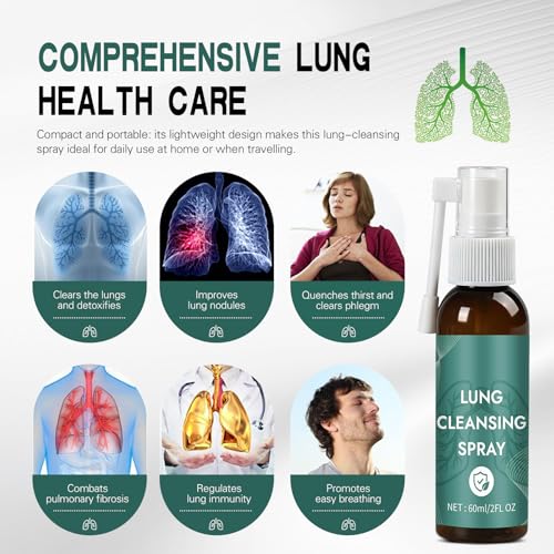Lung Cleansing Spray, Herbal Lung Cleansing Spray, Natural Herbal Lung Cleaning Spray, Powerful Lung Support & Cleanse(50ml)