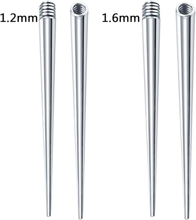 Stainless Steel Perforated Auxiliary Guide Rod Inside and Outside Thread Rod Lip Nail Connection Rod to Avoid Scratches Body Piercing Tool Professional - BeesActive Australia