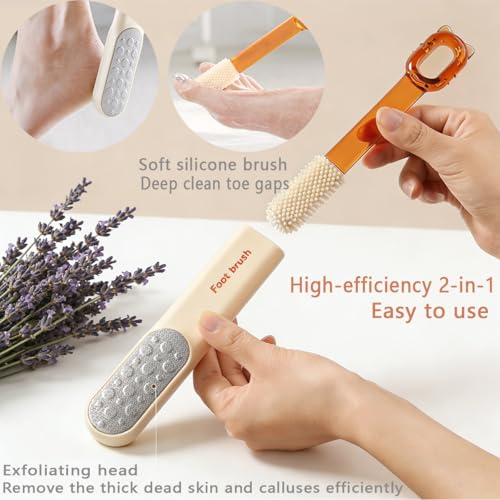 Dual-Sided Foot File-Callus Shaver with 21 Blades-Stainless Steel Foot Callus Remover & Foot Scrubber for Removing Calluses, Aged Keratin, Hard Dead Skin-Heel Scraper Pedicure Tool Kit