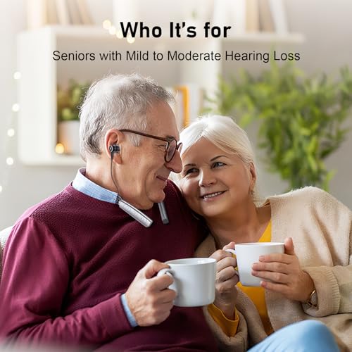 HEARING AlDS for Seniors Adults IPX4 Water Resistance 2 Modes Digital Hearing Amplifier Noise Cancelling with Volume Control Suitable for People with Mild to Moderate Hearing Loss