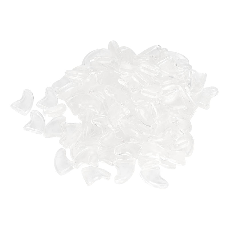 TMISHION Cat Nail Caps Dog Paw Anti-Scratch Claw Protectors 100pcs Soft Pet Cat Nail Caps Cover with Glue for Cats and Dogs (S) S Ice White