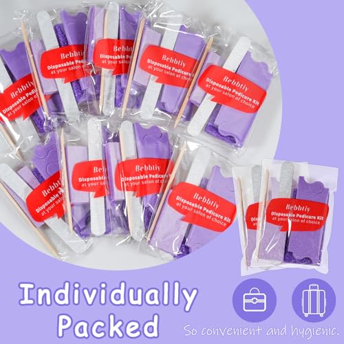 5 in 1 Disposable Pedicure Manicure Kit Sets (20, Count, 80/100 Grit) 20
