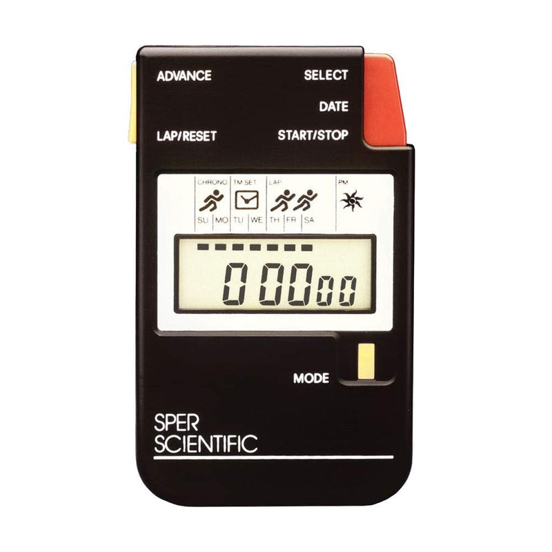 Sper Scientific Large Display Digital Stopwatch with Clock Functions & Alarm 810022 - Easy-to-Read LCD Timer, Durable & Portable Stopwatch for Labs, Classrooms, Sports Events & More Standard - BeesActive Australia