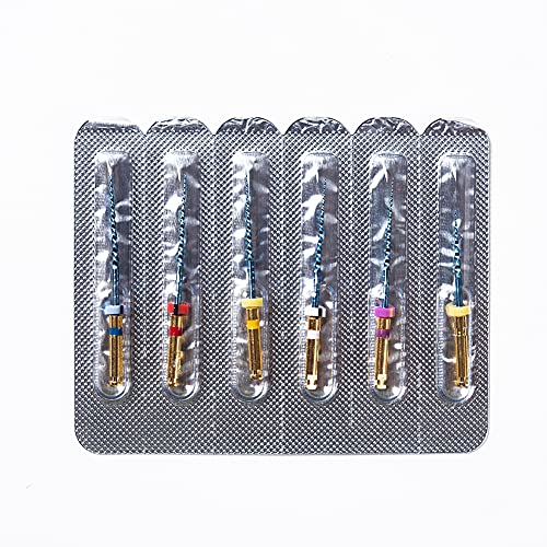 Dental Endo Files X3-Blue Max 25MM Endodontic Root Canal Treatment Rotary Files (6PCS X3-Taper Blue MAX Files) 6PCS X3-TAPER BLUE MAX Files