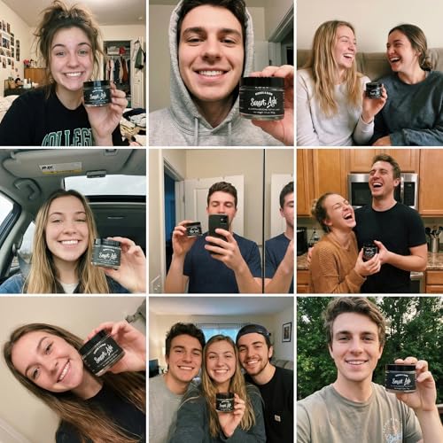 Smart Ash - Natural Charcoal Teeth Whitening Powder, Brightens Smile, Removes Surface Stains, Fluoride Free Toothpaste Alternative