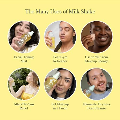 Beekman 1802 Milk Shake Hydrating Face Mist, Fragrance Free, 2 fl oz Milk Shake Mini 2 Fl Oz (Pack of 1)