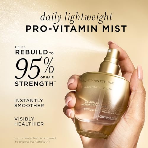 Pantene Pro-Vitamin Essence, Daily Repair Mist, Weightless Leave-On Treatment Strengthens & Rebuilds Damaged Hair, Reduces Breakage, 2.5 Fl Oz 2.5 Fl Oz (Pack of 1)