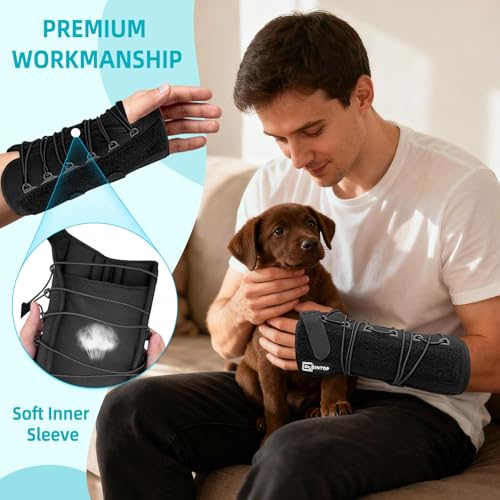 Wrist Brace for Carpal Tunnel, Bandage Wrist Support Hand Brace Black-Right